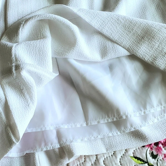 Worthington Textured Crepe White Skort NWT 14 - Picture 11 of 13